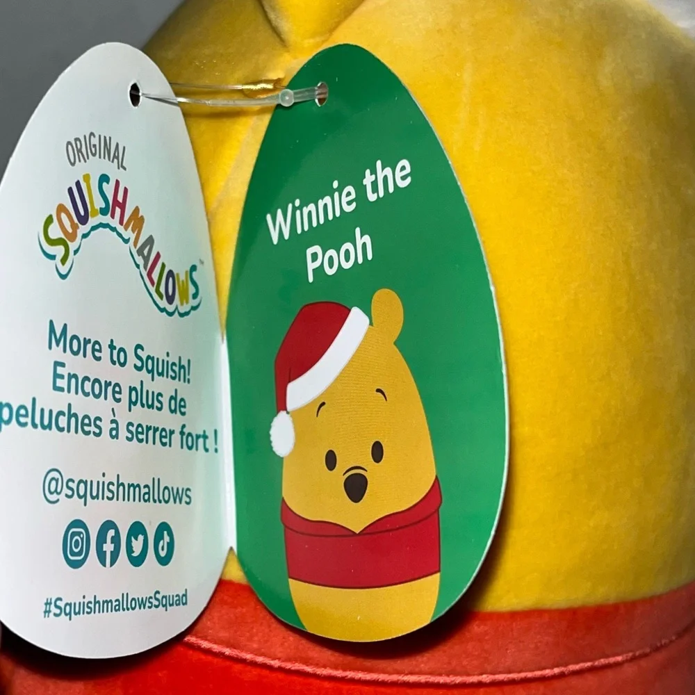 Disney Squishmallow Santa Winnie the Pooh‎ with Tag